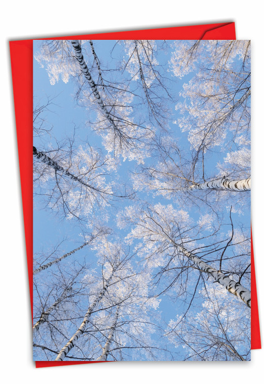 Snow Tops, Printed Christmas Greeting Card - C9632AXS