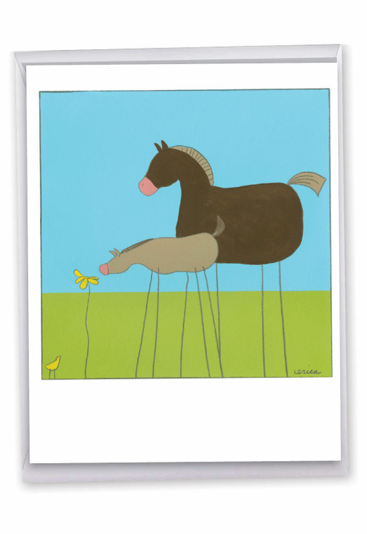 Stick Legs, Jumbo Thank You Greeting Card - J6656CTYG