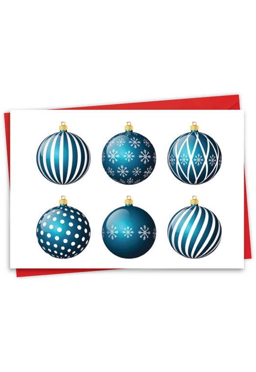 Vectornaments, Printed Christmas Greeting Card - C9623FXS