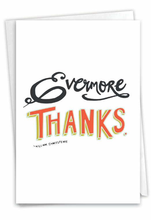 Words Of Appreciation - Evermore, Printed Thank You Greeting Card - C9633BTYG