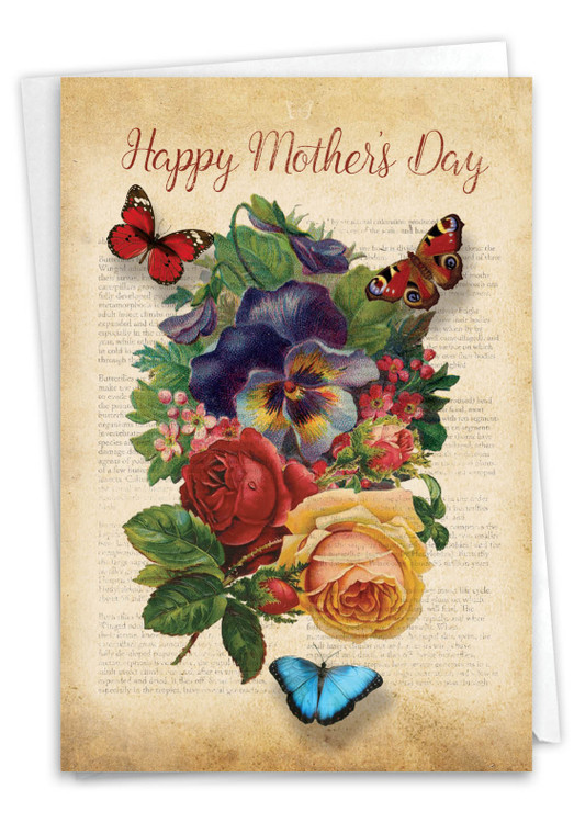 Fluttering Words, Printed Mother's Day Greeting Card - C6477IMDG