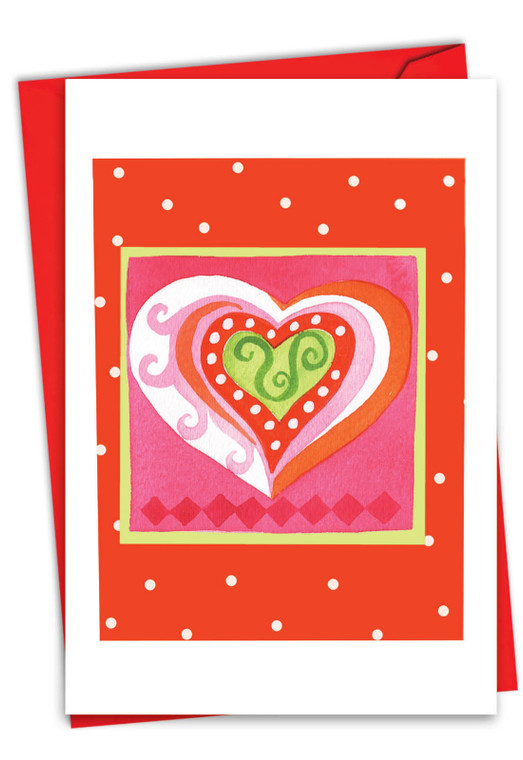 Art Hearts, Printed Valentine's Day Greeting Card - C6725HVDG