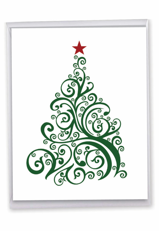 Just Fir You, Extra Large Christmas Thank You Greeting Card - J5019DXTG