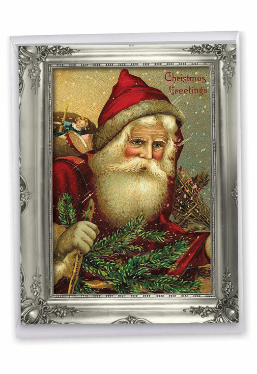 Picture Perfect Santas, Extra Large Christmas Greeting Card - J1746DXSG