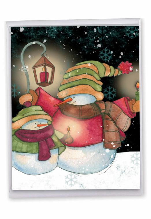 Snow Pals, Extra Large Christmas Greeting Card - J6657GSGG