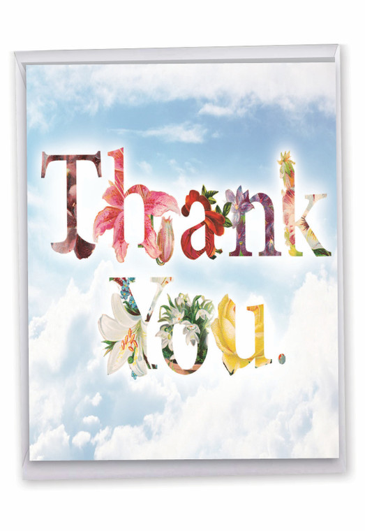 Thanks A Bunch, Extra Large Thank You Greeting Card - J2359ATYG