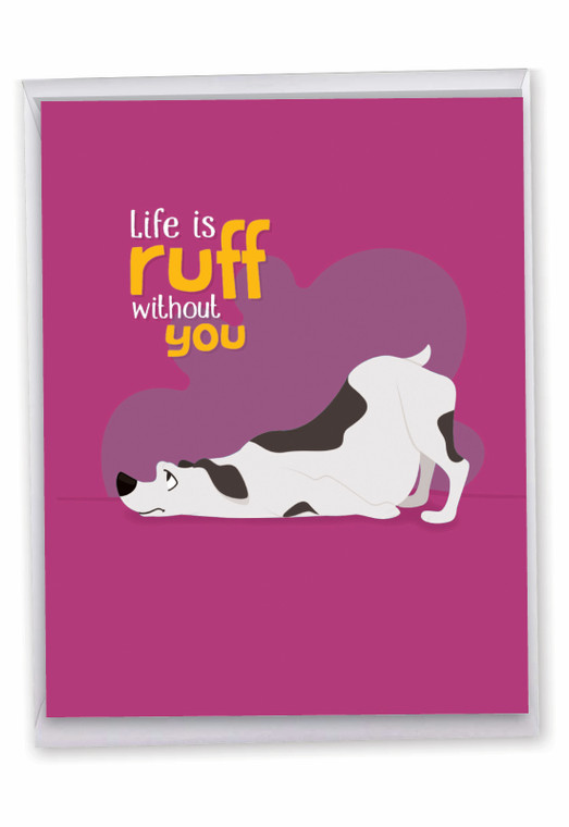 Doggone Awesome Notes, Jumbo Miss You Greeting Card - J6586CMYG