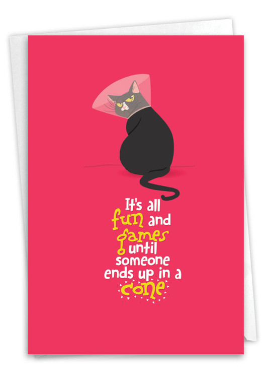 Catty Cards, Printed Get Well Greeting Card - C6558BGWG