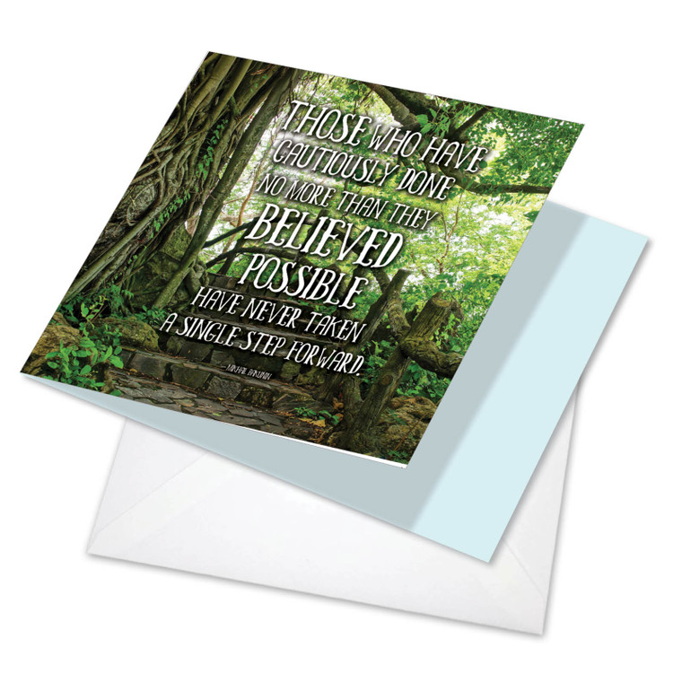 Resist Quotes Bakunin, Printed Square-Top Blank Greeting Card - CQ4619AOCB