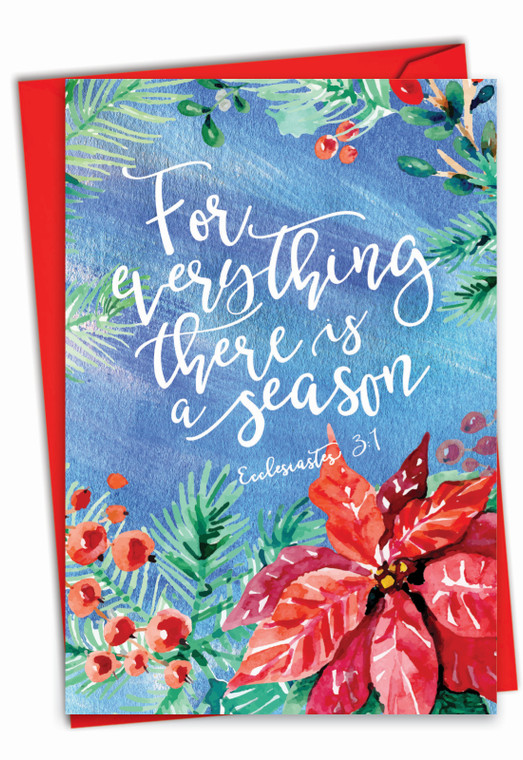 Season For Everything, Printed Christmas Greeting Card - C5076SGG