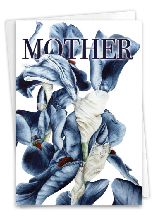 Iridescent Iris, Printed Mother's Day Greeting Card - C4949AMDG