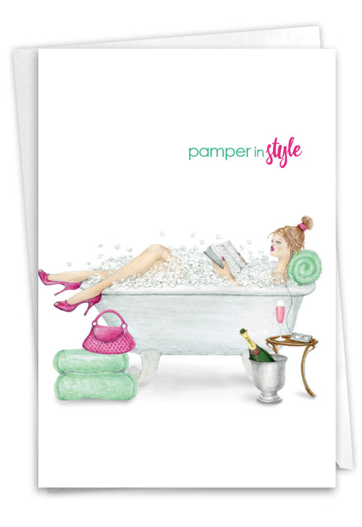 Pamper In Style, Printed Mother's Day Greeting Card - C5523MDG