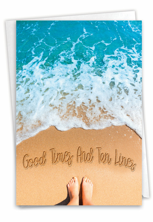 Life's A Beach, Printed Blank Greeting Card - C6328GOCB