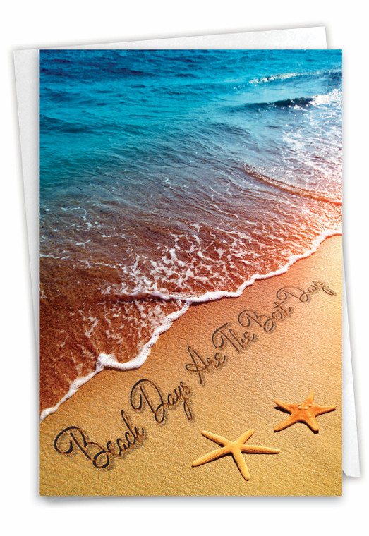 Life's A Beach, Printed Blank Greeting Card - C6328HOCB