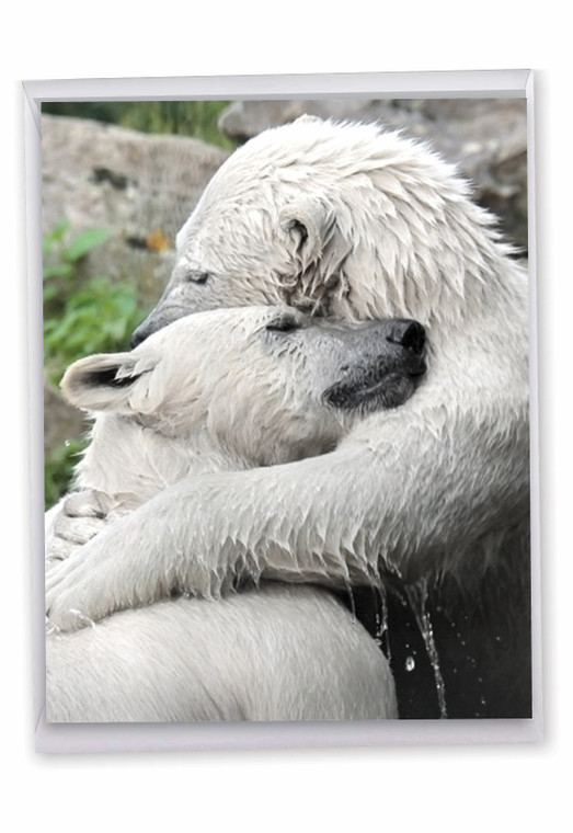 Bear Hugs, Extra Large Valentine's Day Greeting Card - J6327BVDG