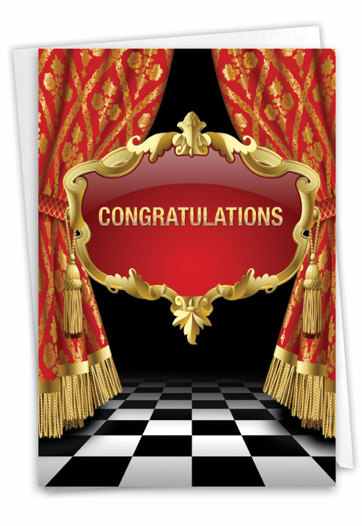 Take A Bow, Printed Congratulations Greeting Card - C6933CGG