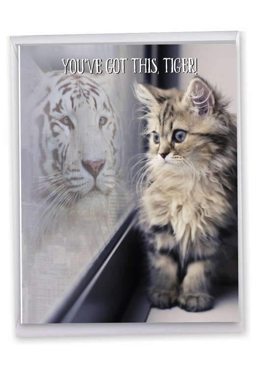 Aspirations - Cat, Jumbo Friendship Greeting Card - J7076JFRG