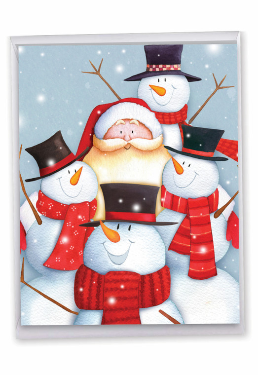 Santa Selfies, Extra Large Christmas Greeting Card - J6738HXSG-US