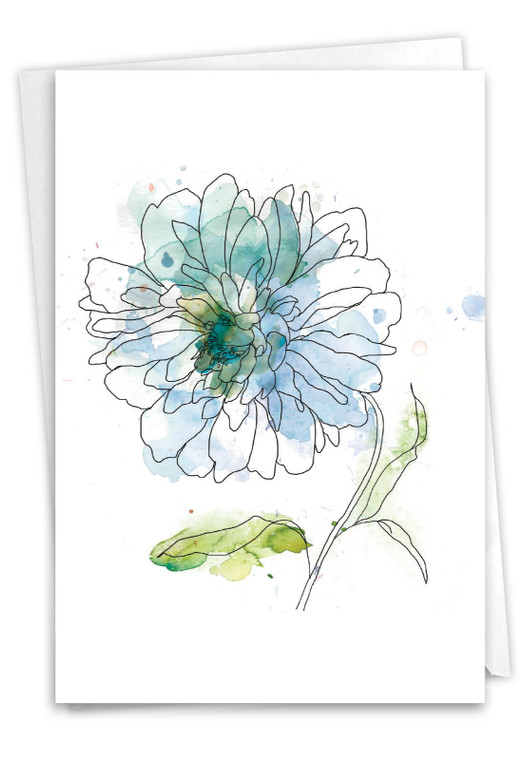 Basic Blooms, Printed Sympathy Greeting Card - C4627DSMG