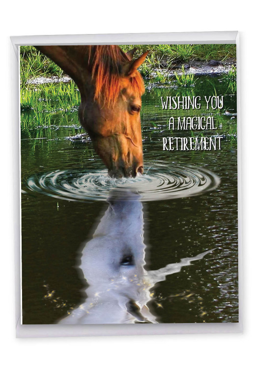 Aspirations - Horse, Extra Large Retirement Greeting Card - J7076HRTG-US