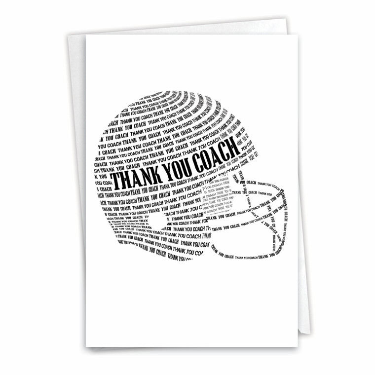 Football Helmet, Printed Thank You Greeting Card - C3125TYG