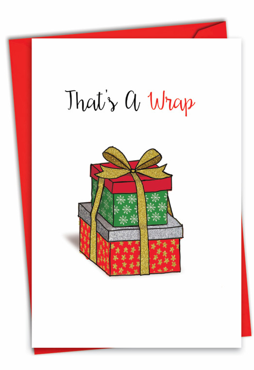 Punny Holidays - Present, Printed Christmas Greeting Card - C7122GXSG