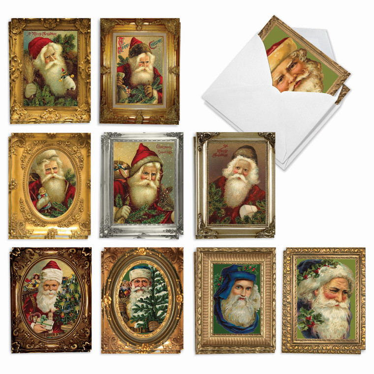 Picture Perfect Santas, Assorted Set Of Christmas Thank You Notecards - AM1746XTG
