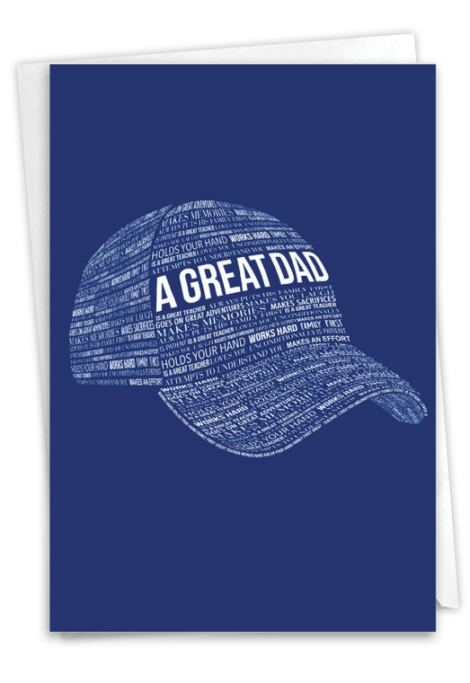 A Great Dad, Printed Father's Day Greeting Card - C6780FDG