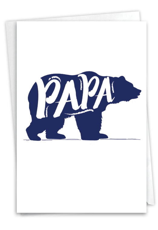 Papa Bear, Printed Father's Day Greeting Card - C3460FDG