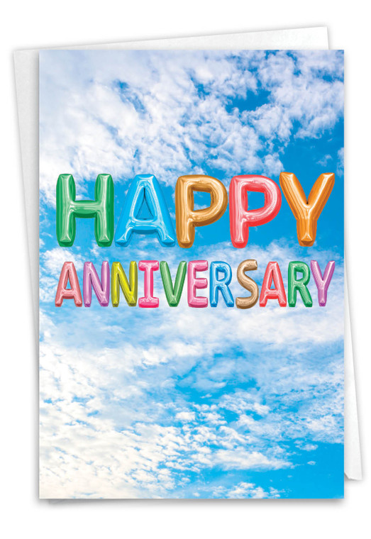 Inflated Messages, Printed Anniversary Greeting Card - C5651TANG