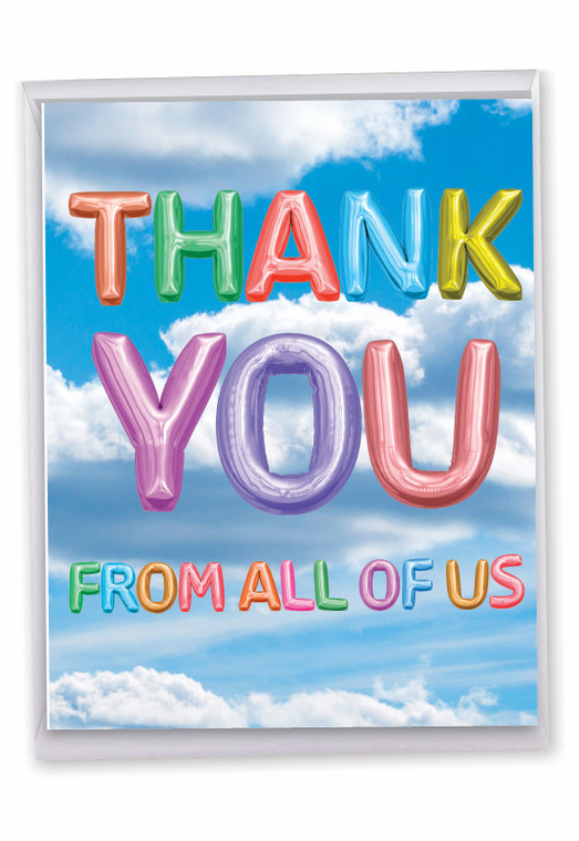 Inflated Messages, Jumbo Thank You Greeting Card - J5651OTYG-US