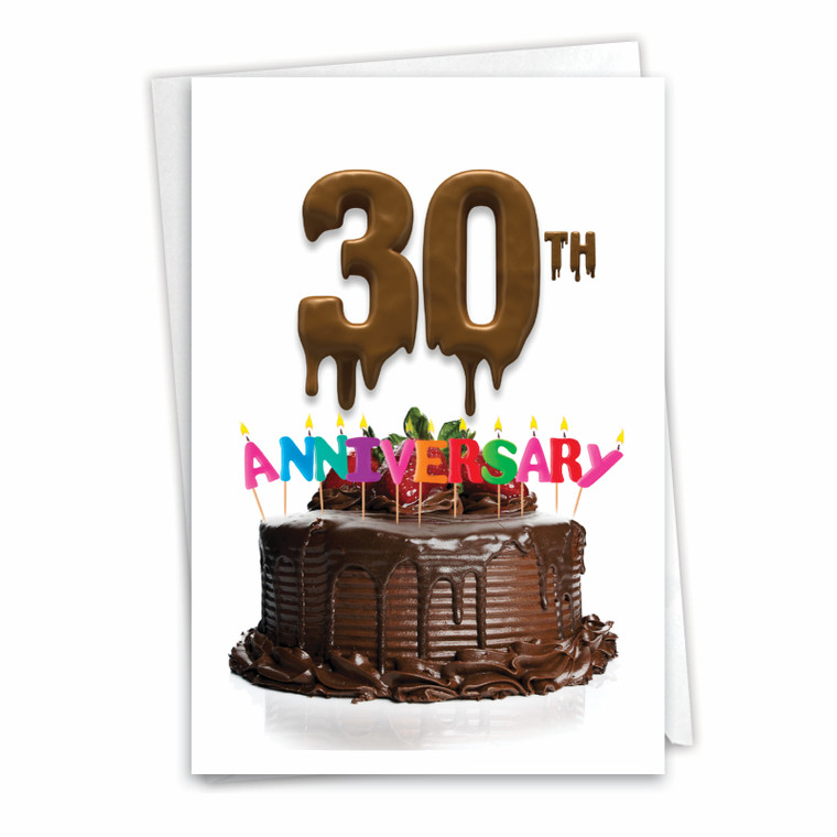 Big Day - 30, Printed Milestone Anniversary Greeting Card - C7060DMAG
