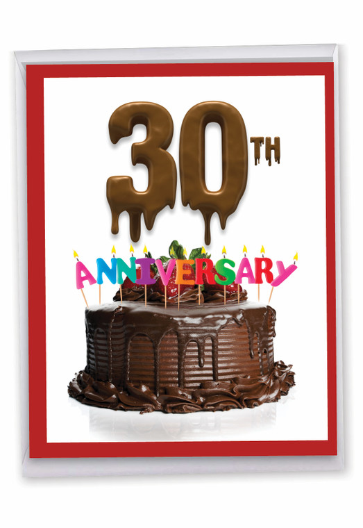 Big Day - 30, Jumbo Milestone Anniversary Greeting Card - J7060DMAG