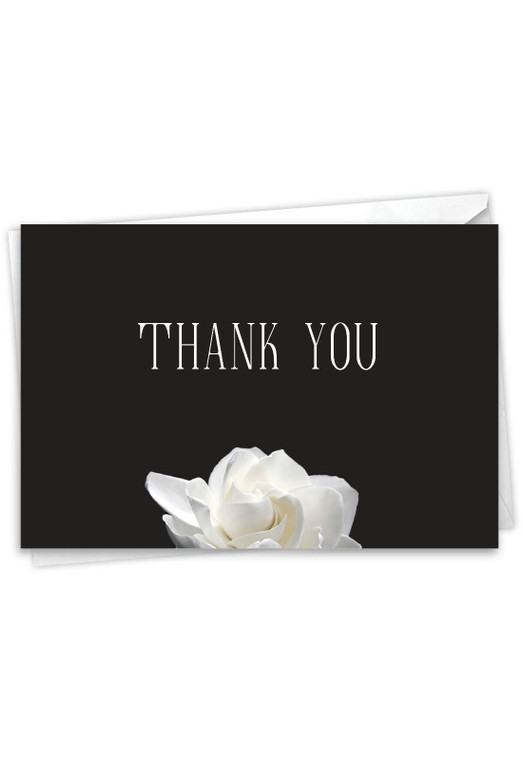 Floral Support - Gratitude, Printed Sympathy Thank You Greeting Card - C9156ASTG