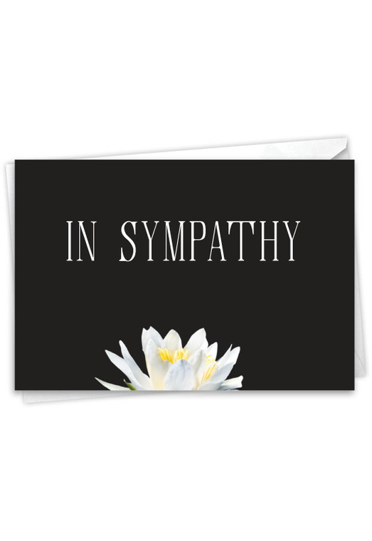 Floral Support - Condolences, Printed Sympathy Greeting Card - C9156DSMG