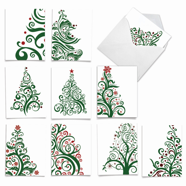 Just Fir You, Assorted Set Of Blank Notecards - AM6019OCB