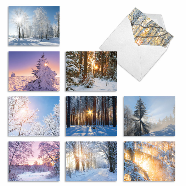 Christmas Sunrise, Assorted Set Of Blank Notecards - AM6655XS