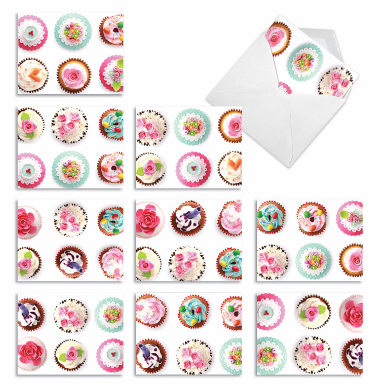 Frosted Fun, Assorted Set Of Blank Notecards - AM3050OCB