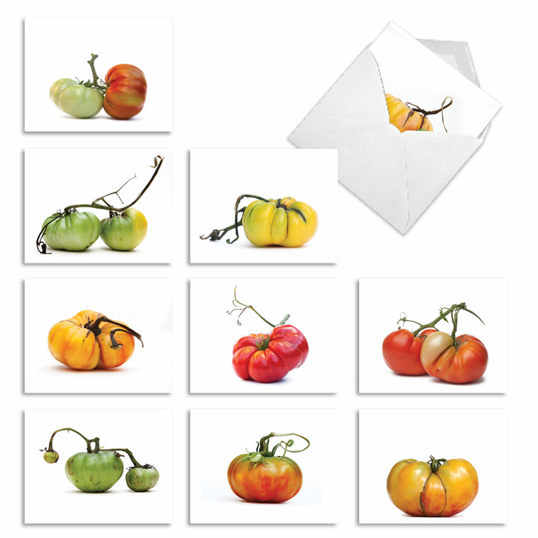 You Say Tomato, Assorted Set Of Blank Notecards - AM2365OCB