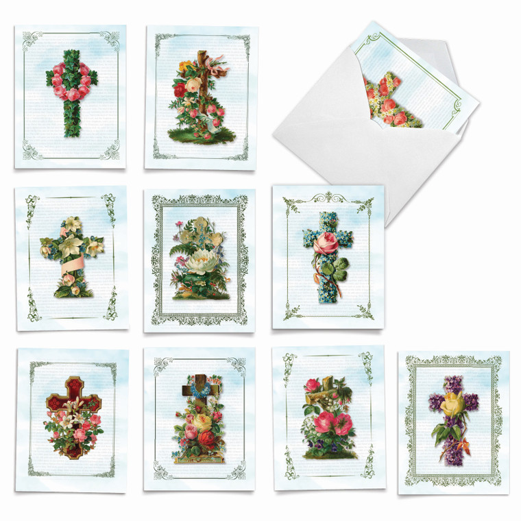 Cross Cards, Assorted Set Of Blank Notecards - AM6466OCB