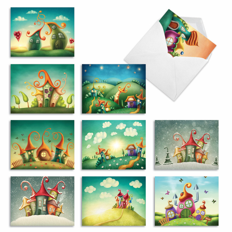 Fantasy Suites, Assorted Set Of Blank Notecards - AM6476OCB