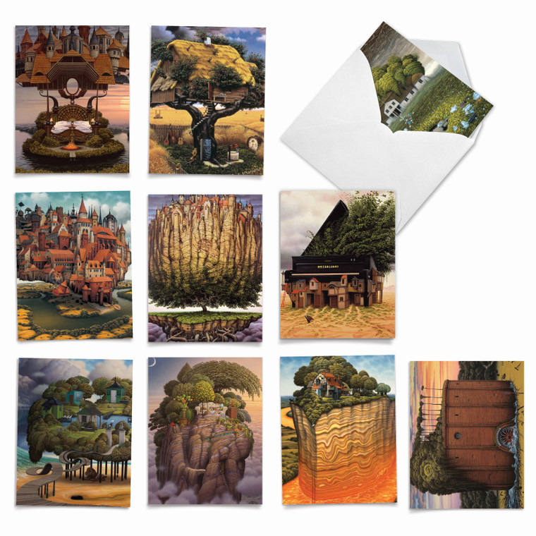 Tree House Dreams, Assorted Set Of Blank Notecards - M6729OCB