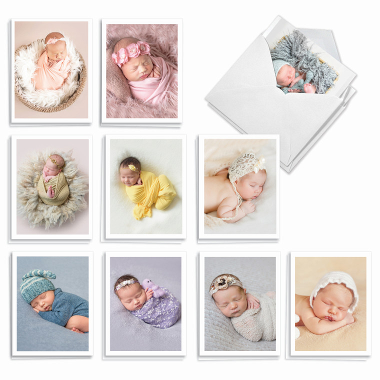 Blissful Babies, Assorted Set Of Blank Notecards - AM7180OCB