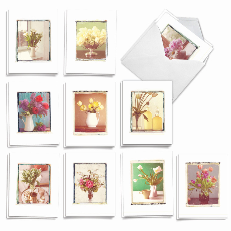 Foto Florals, Assorted Set Of Sympathy Notecards - AM9540SMG