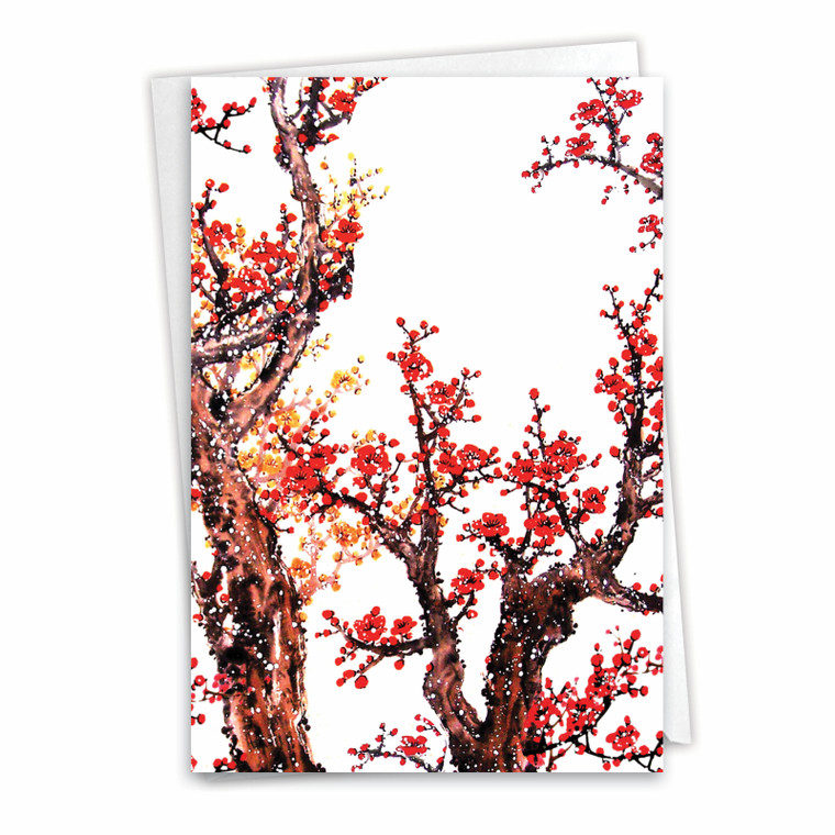 Cheers and Cherries, Printed Chinese New Year Greeting Card - C5072CCN
