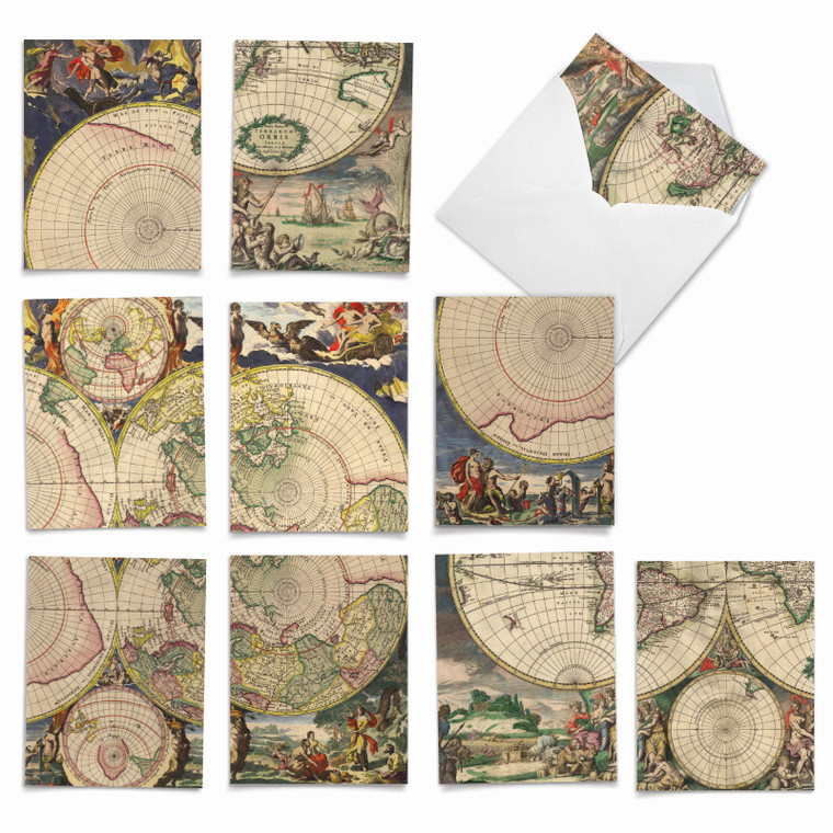 Topographics, Assorted Set Of Thank You Notecards - AM2341TYG