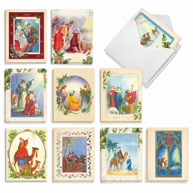 Vintage Wise Men, Assorted Set Of Christmas Notecards - AM8845XSG