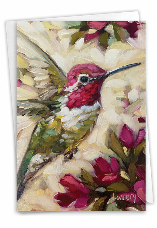 Bold Birds - Hummingbird, Printed Thank You Greeting Card - C10347ATYG