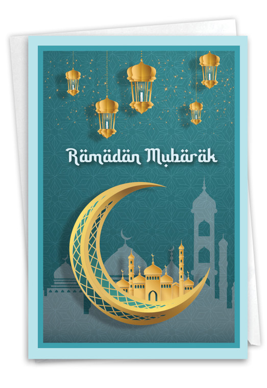 Holy Month, Printed Ramadan Greeting Card - C10912RDG