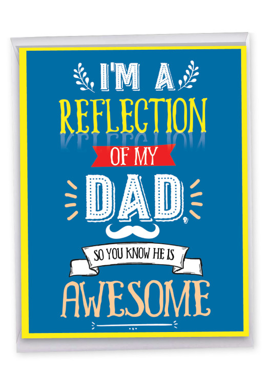Dad Notes - Laurels, Extra Large Father's Day Greeting Card - J10988FFDG